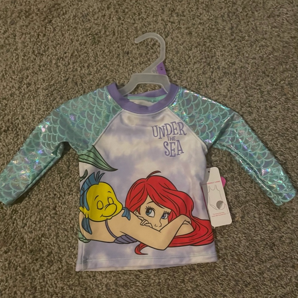 Disney Little Mermaid Rash Guard - Picture 1 of 2